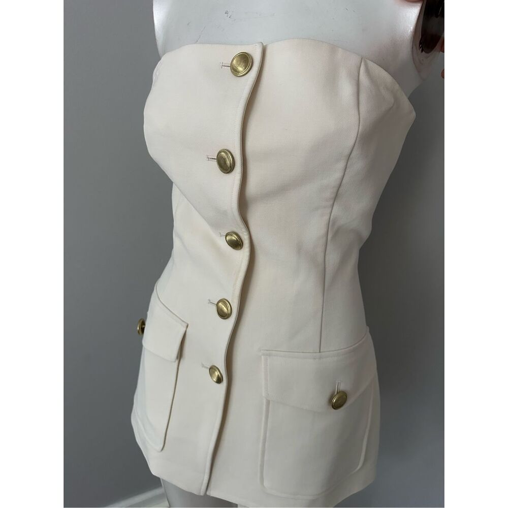 NWT Rosetta Getty Strapless Cargo Top Size 6 $1450 - Picture 5 of 12